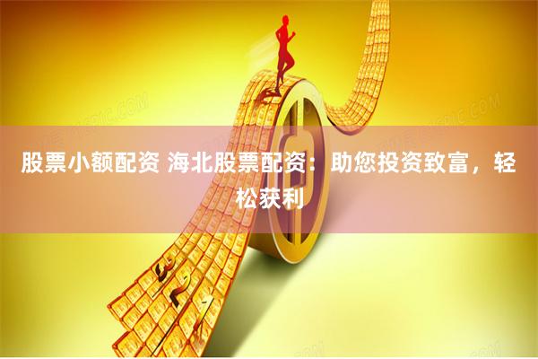 股票小额配资 海北股票配资：助您投资致富，轻松获利